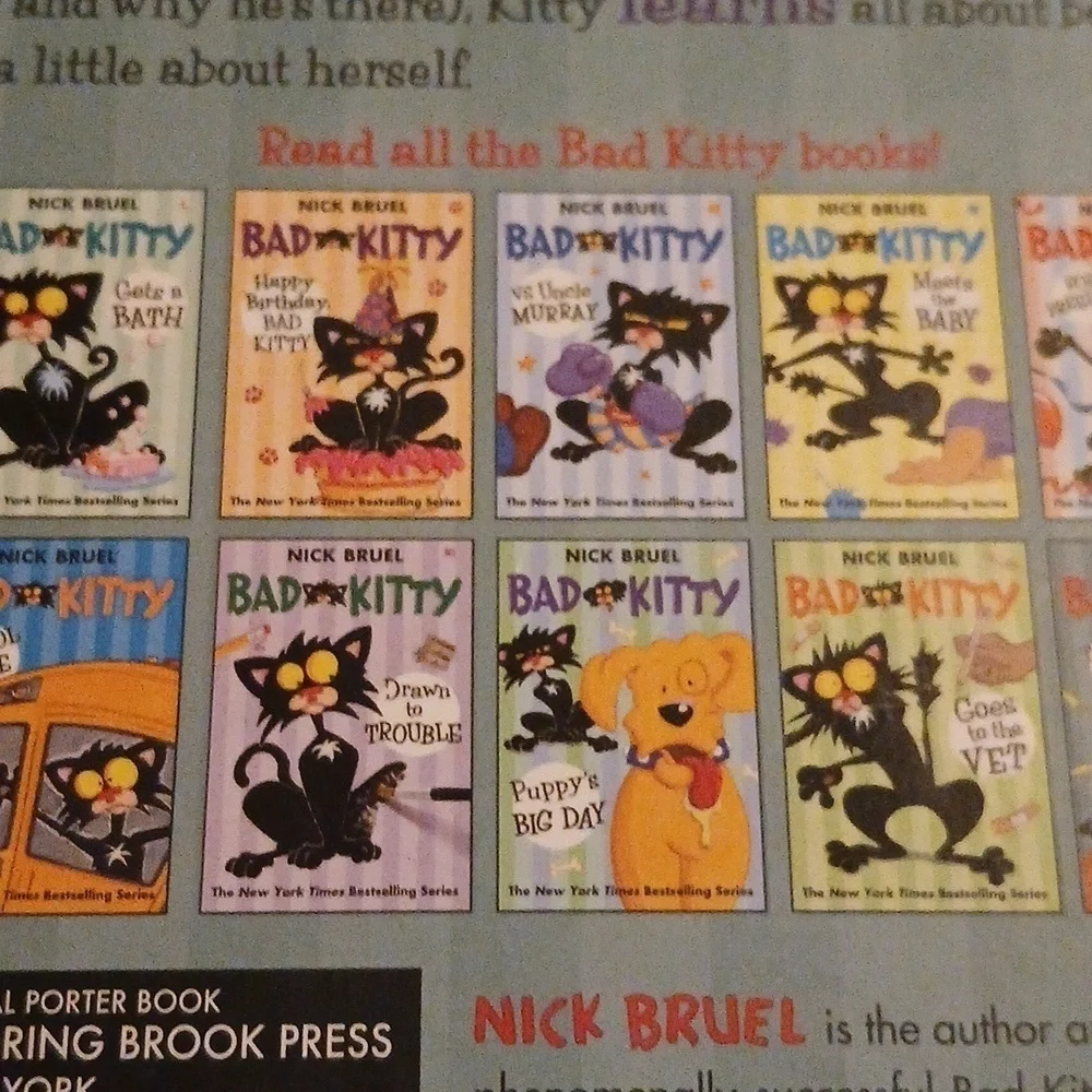 Bad Kitty Book Graphic Novel Takes the Test Nick Bruel 2017